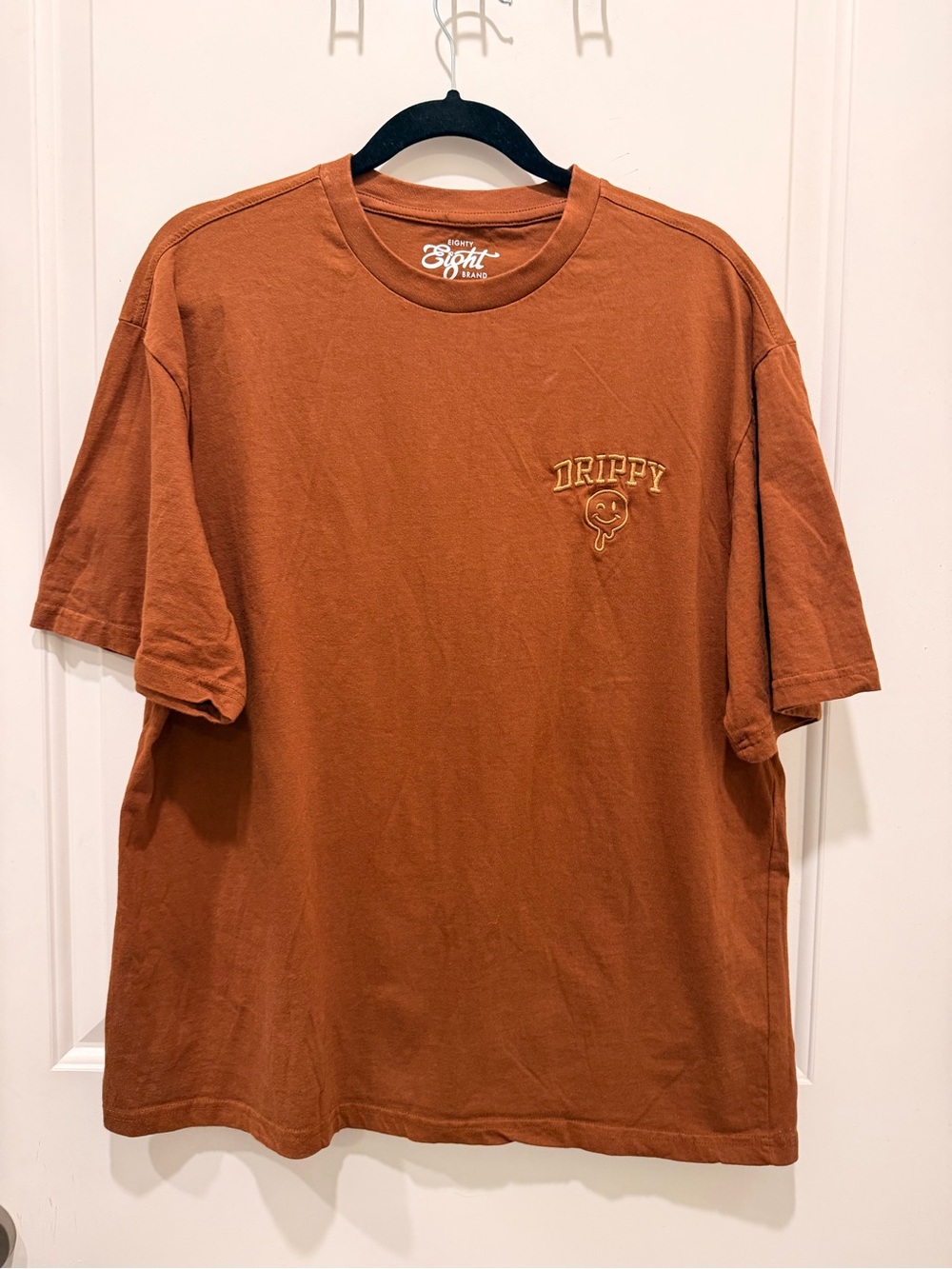 Eighty Eight Brand Drippy Smiley Face T-Shirt Size
Large Brown Cotton
